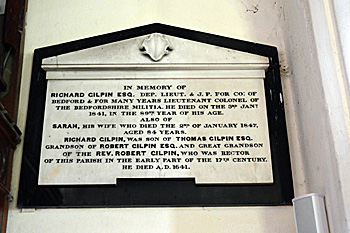 Memorial to Richard Gilpin July 2015